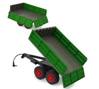 JAMARA 423284 ribaltabile verde scuro per trattore RC 1:16 - Accessori agricoli, agricoltura, coltivatore, regalo per bambini, RC plug, piano di carico su/giù con RC