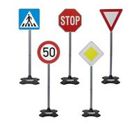 Jamara Traffic Grand a Set con 5 Diversi Segnali Stradali, Multicolore, 460257