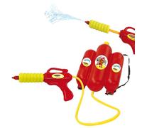 Jamara 460342 - MC Fizz Pistola ad acqua con zaino serbatoio 2,5L - Funzione spruzzo, Può essere indossato come uno zaino, Spallacci regolabili, Portata fino a 7 m