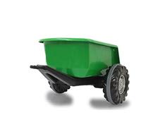 Jamara 460350 - Rimorchio Ride-on verde per Trattore Power Drag - Rimorchio per 460319 - Ride-on Trattore 12V Power Drag, Include cassone ribaltabile