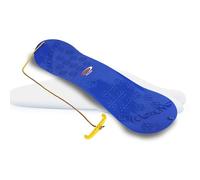 Jamara 460390 - Snow Play Snowboard 72 cm blu - Costruzione aerodinamica, Superficie antiscivolo lato superiore, Cavo di trazione