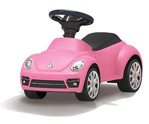 Jamara 460406 - Push-Car VW Beetle rosa fucsia - Antiribaltamento, Aspetto autentico, Clacson
