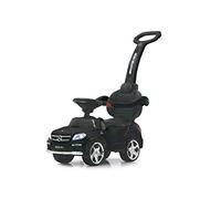 Jamara 460434 - Push-Car Mercedes GL63AMG nero 2in1 - Antiribaltamento, Sostegno con schienale, Protezione laterale, Clacson, Suono del motore, Luci, Sedile in finta pelle