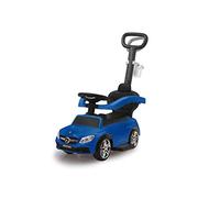 Jamara- 3in1 460447-Push-Car Mercedes-AMG C 63 3in1-Antiribaltamento, Suoni, Clacson, Schienale, Protezione Laterale, Poggiapiedi estendibile, Portabevande, Colore Blu, 460447