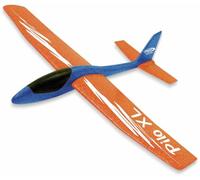 Jamara -460486 Aliante in schiuma 2 in 1 Pelone XL, super leggero (160 g), quasi indistruttibile, altezza della coda per il volo in loop o scorrevole, apertura alare 86 cm, colore blu (460486)