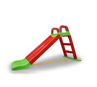 Jamara 460501 - Scivolo Funny Slide, in materiale durevole, con erogazione antiscivolo per atterraggio delicato, gradini ampi e maniglie di sicurezza, colore: Rosso, 145 x 59 x 79 cm