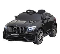 Jamara 460648 - Motore a 2 marce per Mercedes Benz AMG GLC 63 S Coupé 12 V, USB, 4 potenti motori, asse posteriore ammortizzato, indicatore di tensione della batteria, LED, colore: Nero