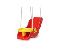 JAMARA 460660 Comfort Swing - Altalena per bambini, 2 in 1 a partire da 10 mesi, in plastica resistente, portata fino a 25 kg, antiribaltamento, tavolo con portabevande, per interni ed esterni, con