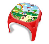 Jamara 460751 - Tavolo per Bambini con Numeri, XL, in plastica Resistente, Adatto per Interni ed Esterni, Stampa sul Piano del Tavolo, Bordi arrotondati, Piedini in Gomma Antiscivolo, Colore: Rosso
