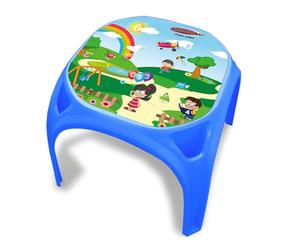 Jamara 460752 - Tavolo per Bambini con Numeri, XL, in plastica Resistente, Adatto per Interni ed Esterni, Stampa sul Piano del Tavolo, Bordi arrotondati, Piedini in Gomma Antiscivolo, Colore: Blu