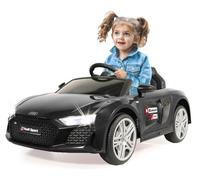 Jamara 460916 -Ride-on Audi R8 Nero 18V Versione Einhell - Licenza Ufficiale, Suoni, Musica, Luci, 2 Ruote Motrici, Sistema di Batterie con Cambio Rapido