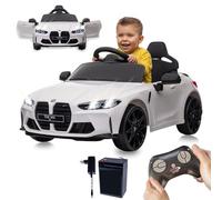 JAMARA 461865 Ride-on BMW M4 2,4 GHz Li-Power 12.6, auto elettrica per bambini dai 3 anni in su, auto elettrica per bambini, sedile elettrico, idea regalo per bambini, luce, maniglia per il trasporto