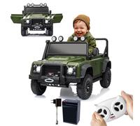 JAMARA 461893 Ride-on Land Rover Defender 110 SVX 2,4 GHz Li-Power 12.6, auto elettrica per bambini dai 3 anni, auto elettrica per bambini, sedile elettrico, idea regalo, luce, clacson