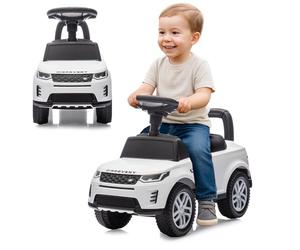 JAMARA 464050 Rutscher Land Rover Discovery 2 in 1, auto antiscivolo, auto per bambini, giocattolo per bambini, idea regalo per bambini, supporto per piedi, protezione ribaltabile, bagagliaio, girello