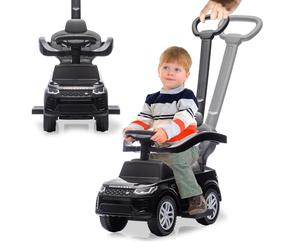 JAMARA 464060 Rutscher Land Rover Discovery 3 in 1, auto antiscivolo con asta di spinta, auto per bambini, giocattolo antiscivolo, idea regalo per bambini, protezione antiribaltamento, asta di spinta