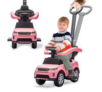 JAMARA 464061 Rutscher Land Rover Discovery 3 in 1, auto antiscivolo con asta di spinta, giocattolo per bambini, idea regalo per bambini, protezione antiribaltamento, asta di spinta e supporto