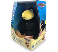 JAMARA 466500 - Luce Notturna LED Der kleine Rabe Socke - Merlo Corvo Peluche Pupazzo Morbido per Bambini, Con Luci e Suoni, Proiettore Stelle per Neonati, Regalo di Natale Compleanno Battesimo