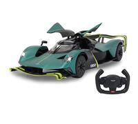 JAMARA Aston Martin Valkyrie AMR Pro 1:14, porta manuale da 2,4 GHz, licenza ufficiale, interno fedele ai dettagli, verniciatura originale, parabrezza trasparente, luce LED, auto RC