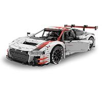 JAMARA Audi R8 LMS GT3 1:8 Bricks - Con licenza ufficiale, i componenti sono collegati tramite un semplice assemblaggio, bianco