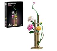 JAMARA CADA 402912 - Mazzo di mattoncini primaverili, mattoncini da costruzione, set di fiori, modello, decorazione, giocattolo per bambini dai 8 anni in su, idea regalo