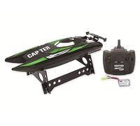 JAMARA Capter Speedboot 2,4 GHz - circa 20 km/h, 2 motori di propulsione, funzione di sicurezza, pompa scorrevole ad alta velocità, guarnizione aggiuntiva nel coperchio