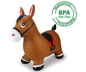 JAMARA Cavallo gonfiabile marrone incl. pompa d'aria