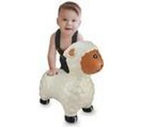 Jamara 460590 - Animale salterino Pecorella bianca con pompa - Orecchie come supporto, Resistente, Sviluppa il senso di equilibrio, Peso fino a 50 kg