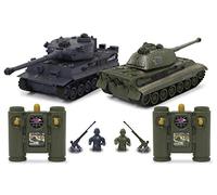 Jamara RC Panzer Tiger 1:28 - 2,4 GHz, Modalità Battle con indicatore di danno