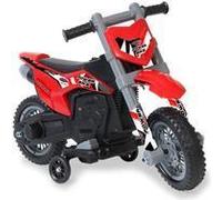 JAMARA 460677 Ride-on Moto Power Bike 6 V a partire dai 24 mesi, altezza seduta 370 mm, suono del motore, potente motore / batteria 4,5 Ah, ruote di supporto rimovibili, pedale acceleratore, presa di ricarica, rosso