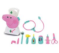 Jamara Set di 10 Pezzi di Valigetta, Robusta e maneggevole, Utensili per Medici Adatti ai Bambini per Giochi di Ruolo, Simpatico Design Peppa Pig, Colore Bianco, 410095