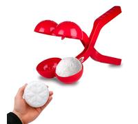 JAMARA Snow Play 461146 - Pinza per palla di neve Duo, 38 cm, per bambini, palla di neve, idea regalo per ragazzi e ragazze, palle di neve in pochi secondi, colore: rosso
