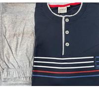 Jamas Pigiama Uomo Cotone Leggero Maniche Lunghe EJ2080 S50