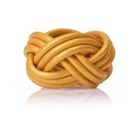 Jambor Fermacrepe Scout. Nodo Gilwell. Passante per Sciarpa o Passante per Sciarpa per Scout e Guide. (4 allacciaturas, Dorato, M)