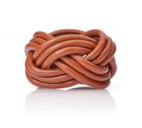 Jambor Fermacrepe Scout. Nodo Gilwell. Passante per Sciarpa o Passante per Sciarpa per Scout e Guide. (4 allacciaturas, Noce, M)