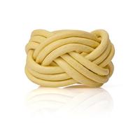 Jambor Fermacrepe Scout. Nodo Gilwell. Passante per Sciarpa o Passante per Sciarpa per Scout e Guide. (4 allacciaturas, Giallo, M)