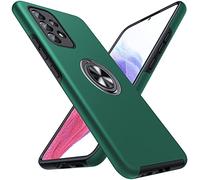 JAME Custodia per Samsung Galaxy A71 con pellicola proteggi schermo in vetro temperato (confezione da 2), verde