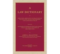 James a Ballent A Law Dictionary of Words, Terms, Abbreviatio (Copertina rigida)