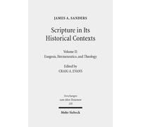 James A. Sanders Scripture in Its Historical Contexts (Copertina rigida)