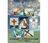 James A Williams Signs of God Religious Stained Glass Patterns (Tascabile)