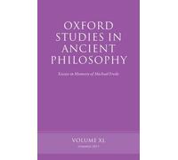James Allen Oxford Studies in Ancient Philosophy, Volume 40 (Tascabile)