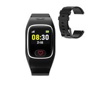 James B8 chiamata di emergenza con cinturino di ricambio e orologio di sicurezza per anziani - GPS, rilevamento cadute, pulsante SOS, misurazione del polso, funzioni di salute, app familiare, allarme