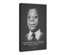 James Baldwin Poster motivazionale citazione Ritratto Art 0 tela da parete decorazione della camera da letto immagine paesaggio sport ufficio decorazione cornice regalo 50 × 75 cm