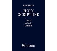 James Barr Holy Scripture (Tascabile)