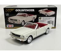 James Bond 007 Goldfinger 1964 Ford MUSTANG Bianco 1:24 Motor Max 79852