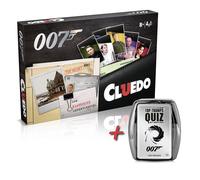 James Bond Cluedo Quiz Bundle Gioco Da Tavolo E Top Trumps 007 Set Tedesco