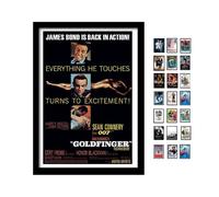 James Bond Goldfinger Excitement - Stampa con cornice, formato A3