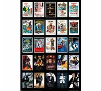 James Bond Poster 25 Films 290, Compleanno, Natale Regalo Merchandise Ufficiale