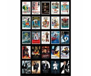 James Bond Poster 25 Films 290, Compleanno, Natale Regalo Merchandise Ufficiale