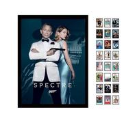 James Bond "Spectre Un Lenzuolo, Stampa con Cornice, Multicolore, 30 x 40 cm