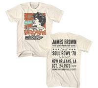 James Brown - 1970 Revue - American Classici - Naturale 2-Sided Adulto Corto